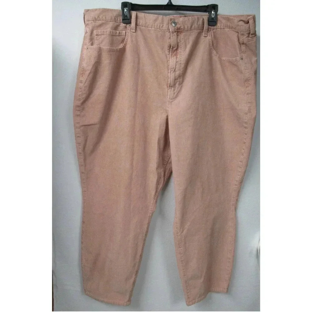 American Eagle Outfitters Pink Corduroy Super Stretch Jeans Size 24 Short - Picture 2 of 6